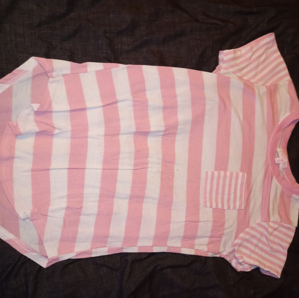 Pink striped tshirt